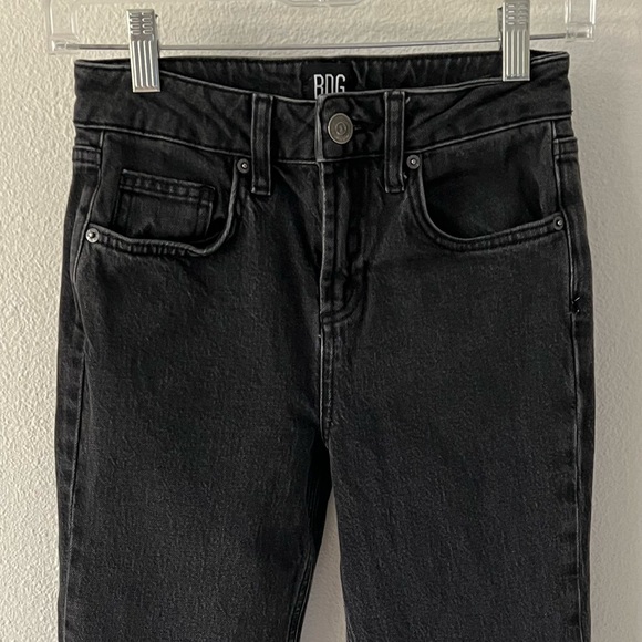 BDG Urban Outfitters Straight Kick Jeans Size 24 High Waist Charcoal Gray - Picture 5 of 15
